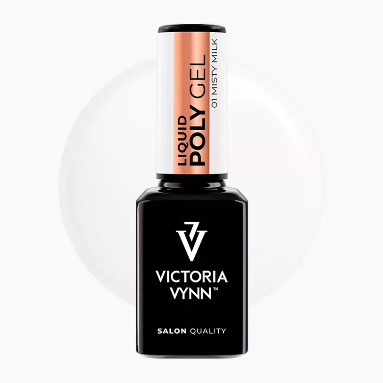Полигел LIQUID POLY GEL 01 Misty Milk 15мл.